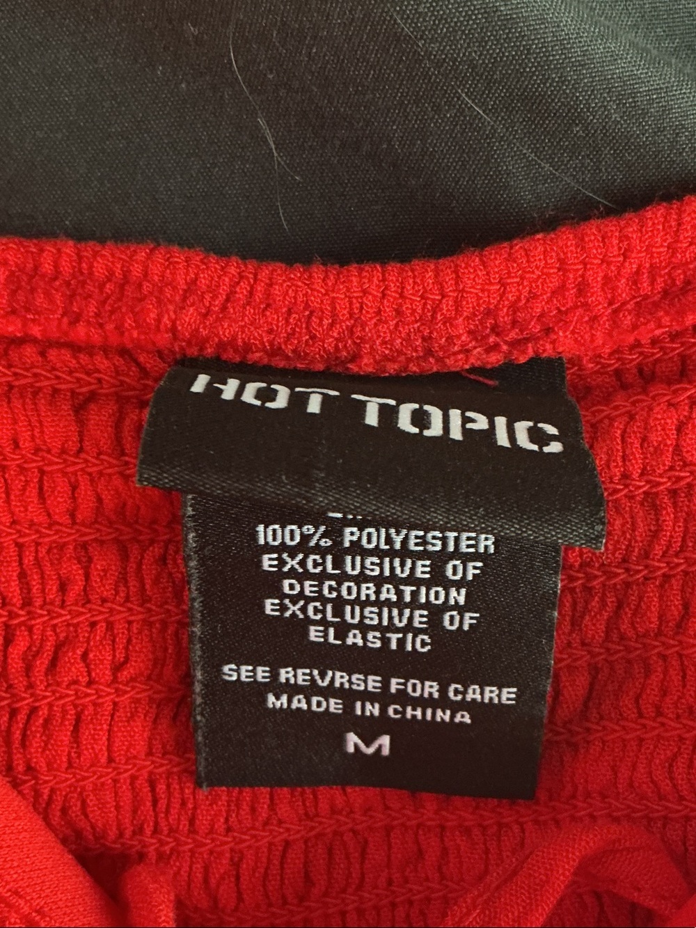 Hot Topic Red Ruffle-Strap Tie-Front Camisole - Picture 2 of 6